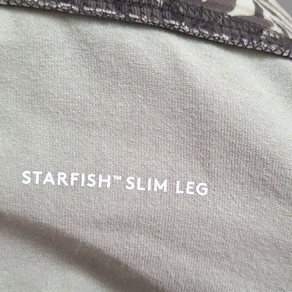 Lands' End Women's Tropical Palm Starfish Slim Leg Leggings Size Medium Petite - Picture 13 of 15